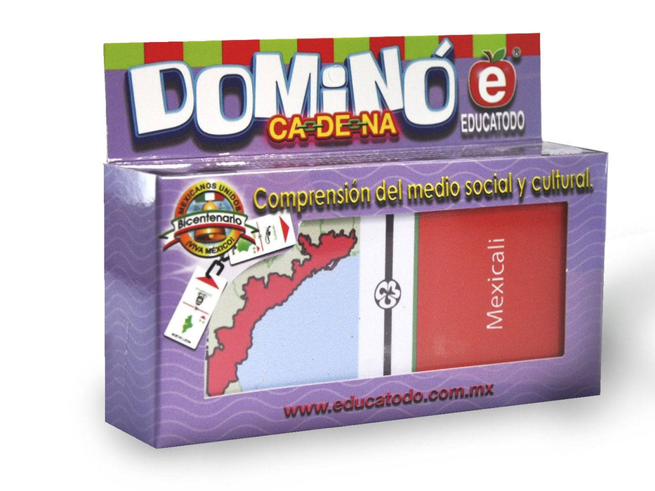 Dominó Estados y Capitales de México - Educatodo material didáctico y juegos educativos - Educatodo