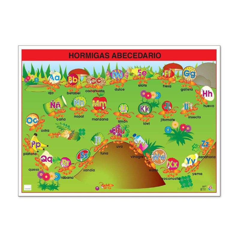 Póster Hormigas Abecedario