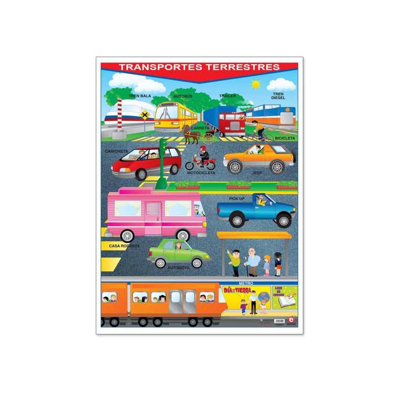 Póster Transportes Terrestres