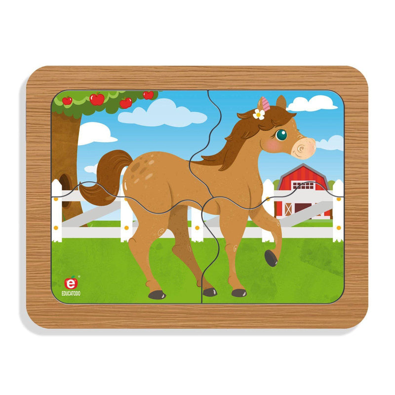 Rompecabezas Caballo con cría