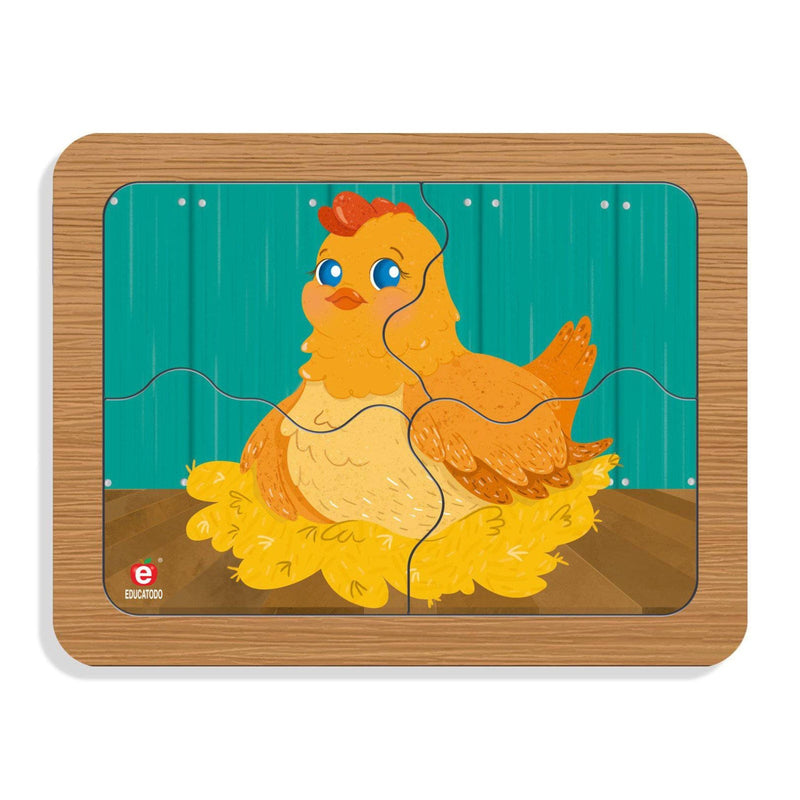 Rompecabezas Gallina con cría