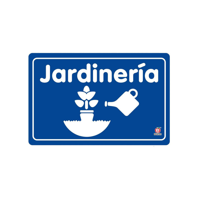 Señal Jardinería