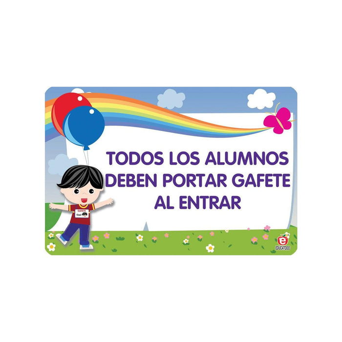 Señal Portar Gafete