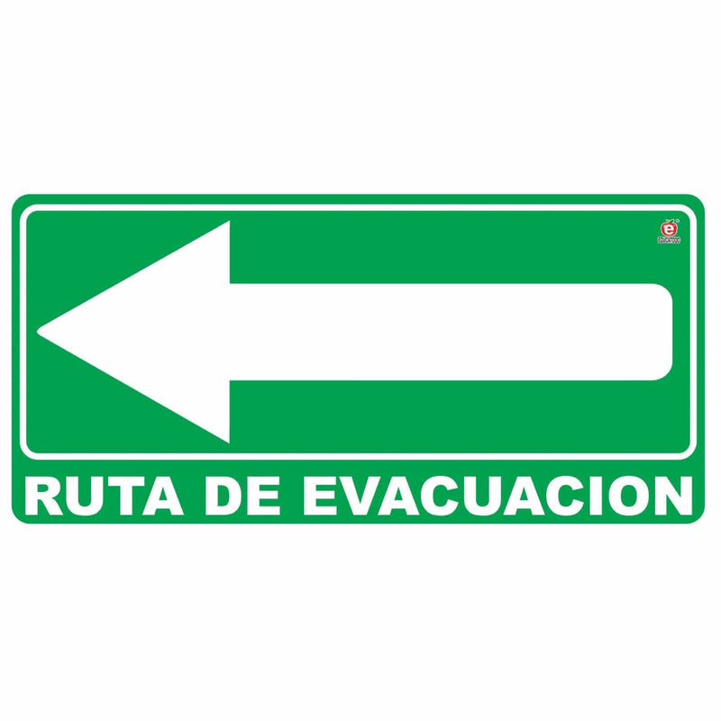 Señalamiento Ruta de Evacuación Izquierda