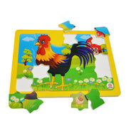 Rompecabezas El Gallo C/M Grande - Educatodo material didáctico y juegos educativos - Educatodo