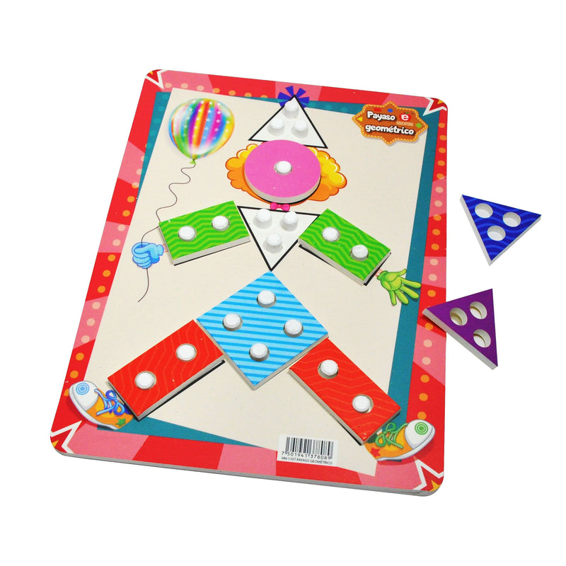 Payaso Geométrico - Educatodo material didáctico y juegos educativos - Educatodo
