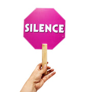 Sign Silence with Handle - Educatodo material didáctico y juegos educativos - Educatodo