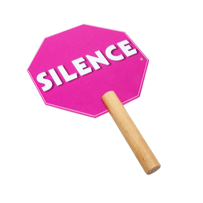 Sign Silence with Handle - Educatodo material didáctico y juegos educativos - Educatodo