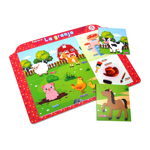 Tablero La Granja Nuevo Diseño - Educatodo material didáctico y juegos educativos - Educatodo