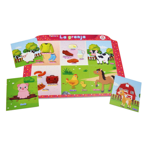 Tablero La Granja Nuevo Diseño - Educatodo material didáctico y juegos educativos - Educatodo