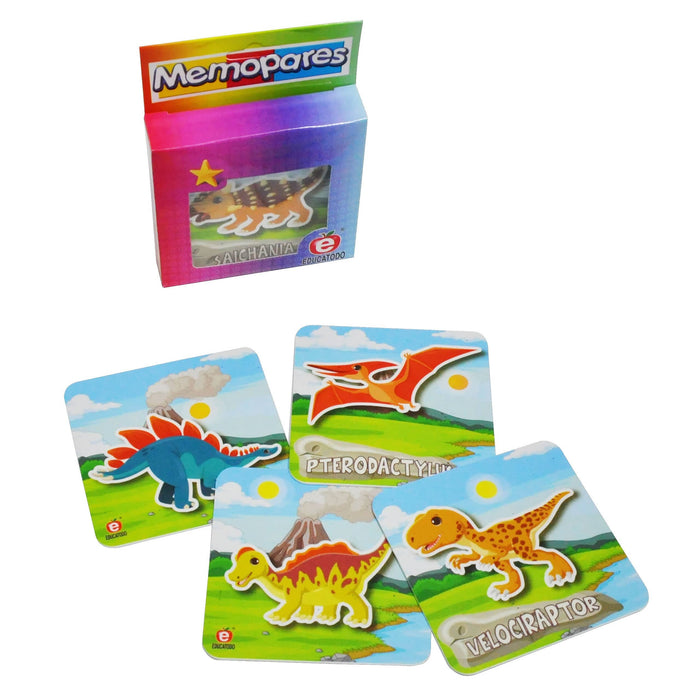Memopares de Dinosaurios - Educatodo material didáctico y juegos educativos - Educatodo