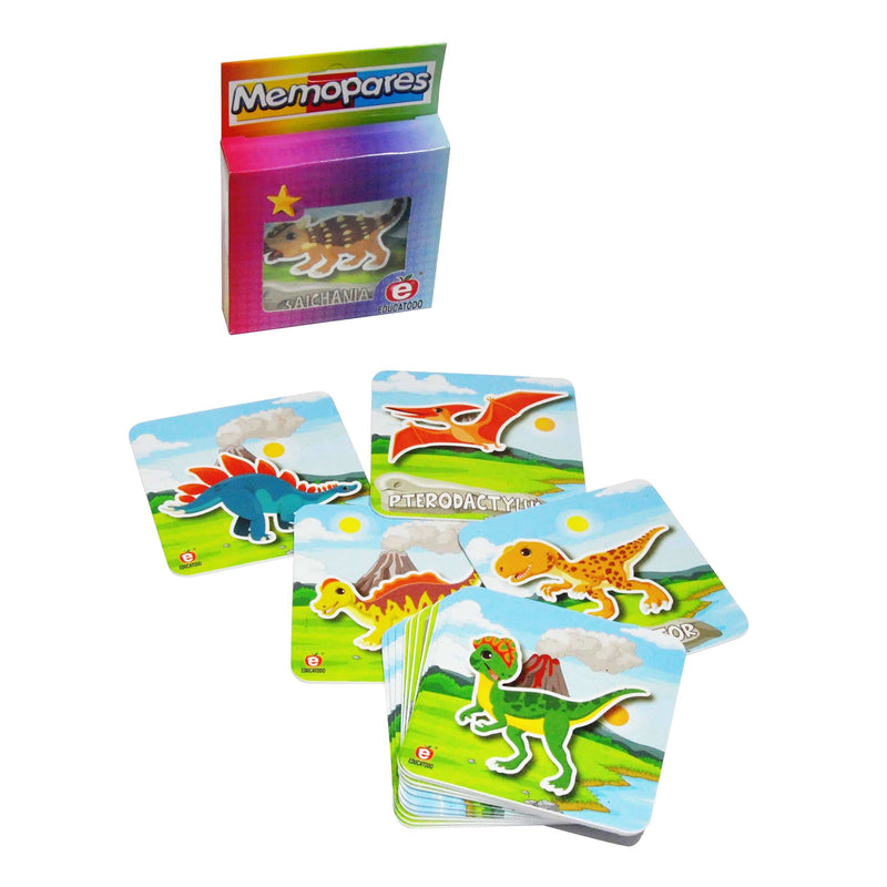 Memopares de Dinosaurios - Educatodo material didáctico y juegos educativos - Educatodo
