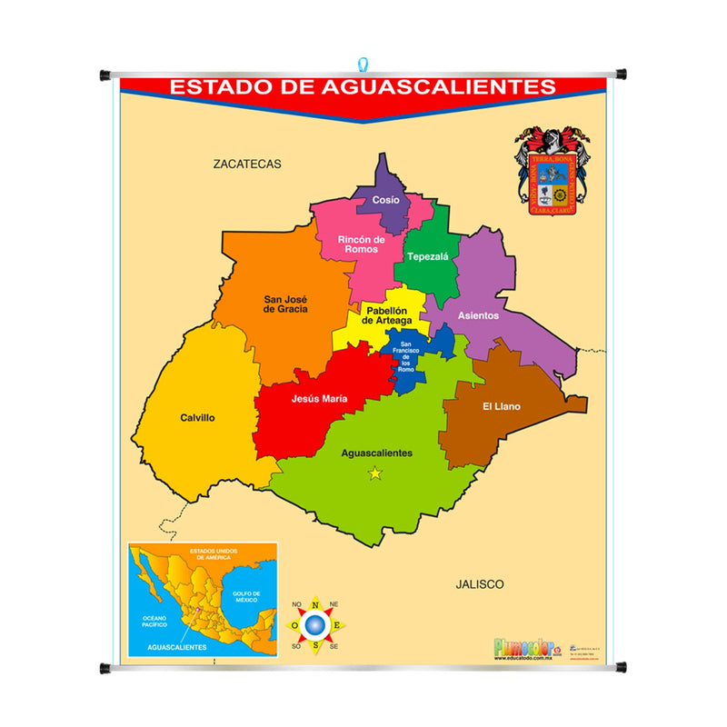 Plumocolor Estado de Aguascalientes - Educatodo material didáctico y juegos educativos - Educatodo
