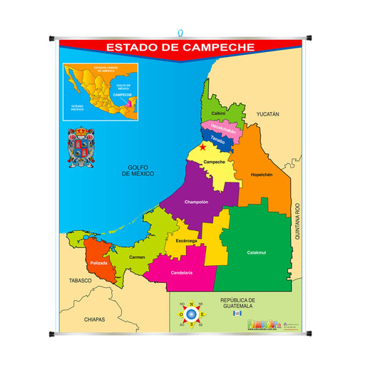 Plumocolor Estado de Campeche - Educatodo material didáctico y juegos educativos - Educatodo