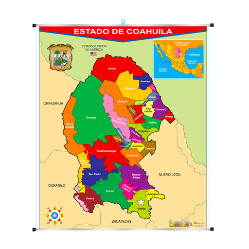 Plumocolor Estado de Coahuila - Educatodo material didáctico y juegos educativos - Educatodo