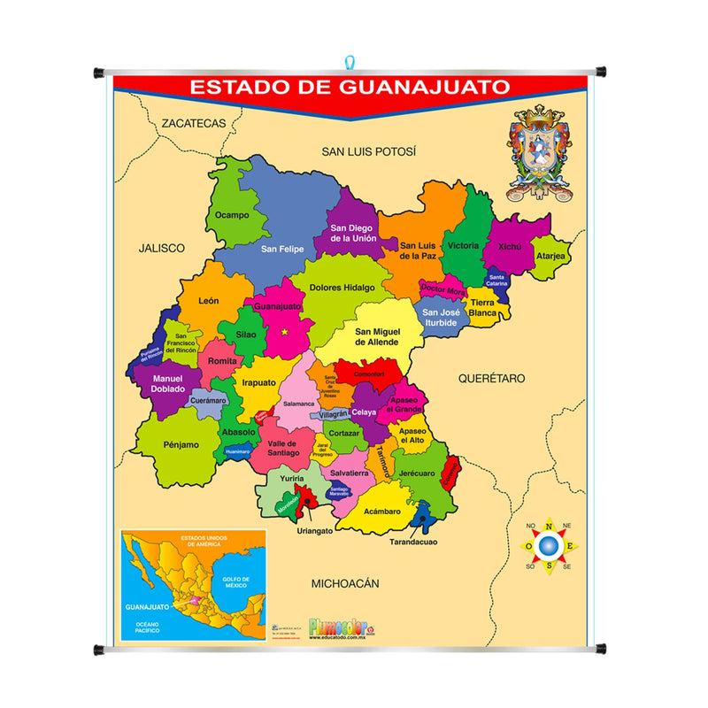 Plumocolor Estado de Guanajuato - Educatodo material didáctico y juegos educativos - Educatodo