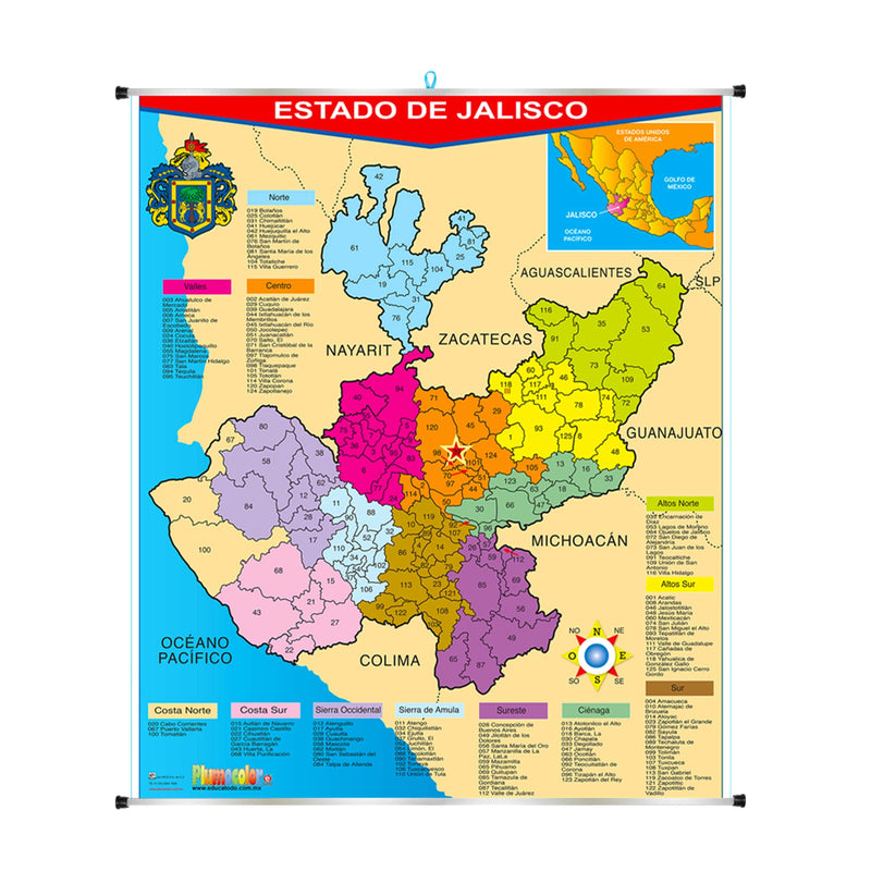 Plumocolor Estado de Jalisco - Educatodo material didáctico y juegos educativos - Educatodo