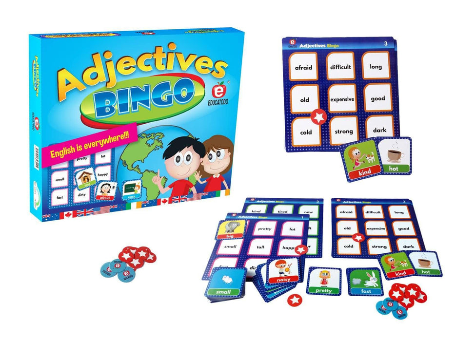 Adjectives Bingo - Educatodo