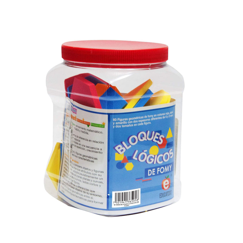 Bloques Lógicos de Fomy 6 y 3 mm - Educatodo