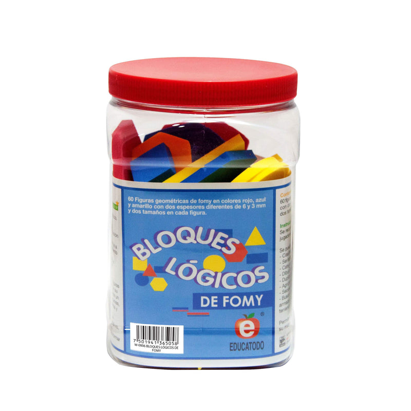 Bloques Lógicos de Fomy 6 y 3 mm - Educatodo