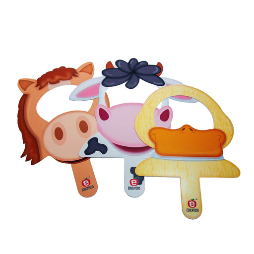 Caretas de Animales Granja Siluetas - Educatodo