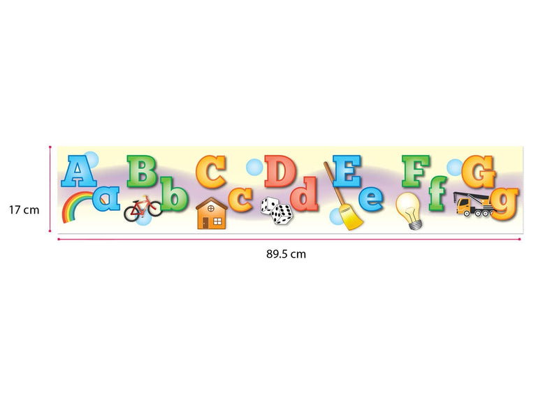 Cenefa Decorativa Abecedario Arcoiris - Educatodo