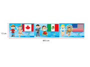 Cenefa Decorativa Banderas y Trajes Típicos - Educatodo