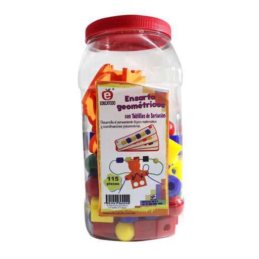 Cuerpos Geométricos Ensarte con Tablillas de Seriación - Educatodo