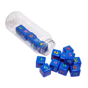 Dados de Plástico 3 x 3 cm con Números - Educatodo material didáctico y juegos educativos - Educatodo