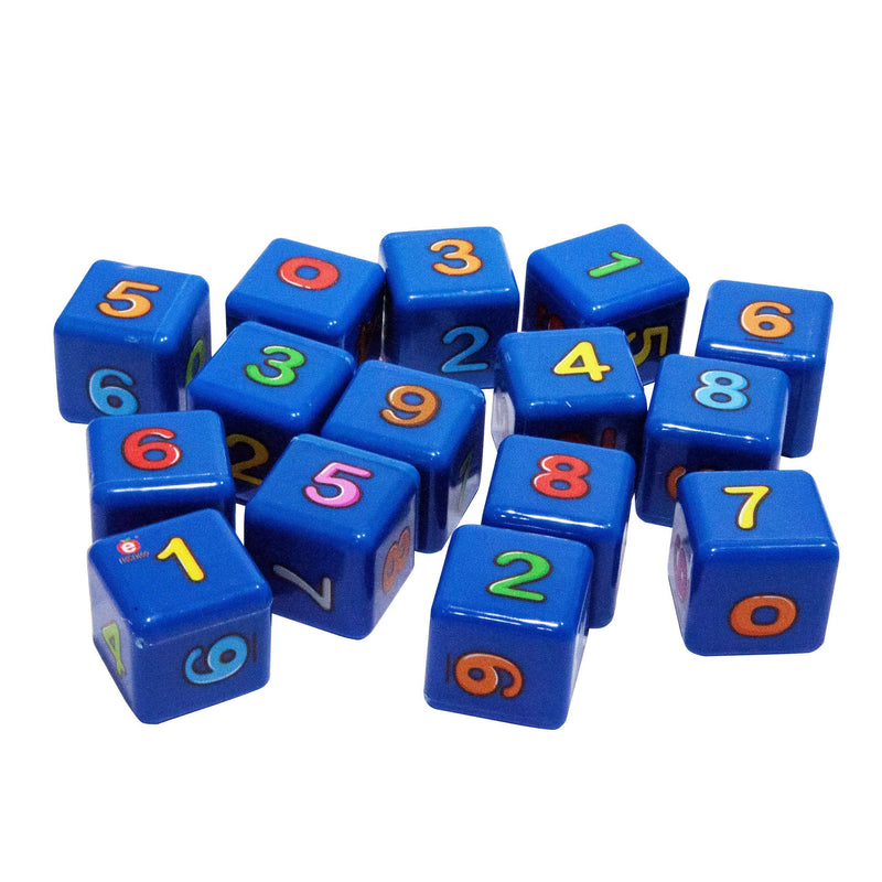 Dados de Plástico 3 x 3 cm con Números - Educatodo material didáctico y juegos educativos - Educatodo