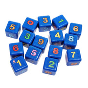 Dados de Plástico 3 x 3 cm con Números - Educatodo material didáctico y juegos educativos - Educatodo