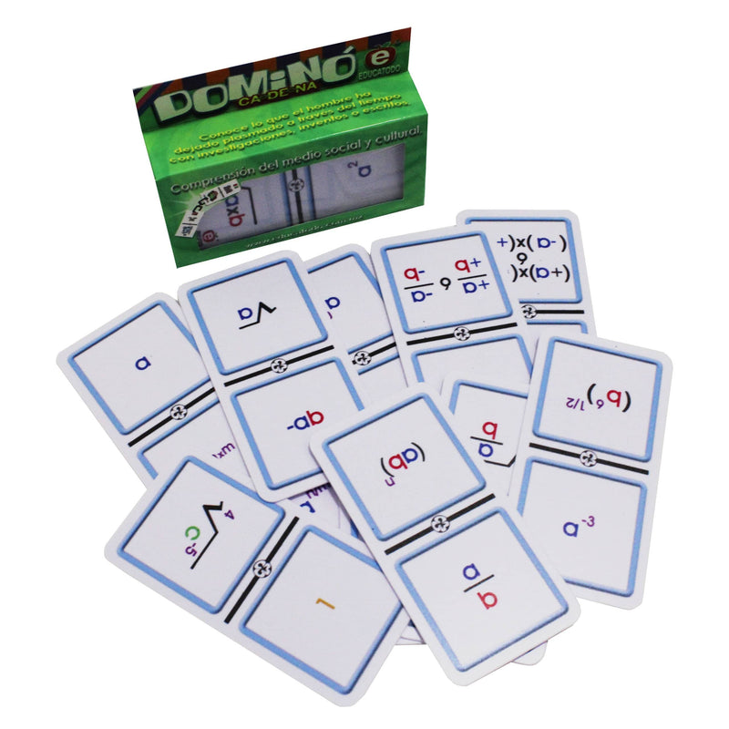 Dominó Algebraico - Educatodo material didáctico y juegos educativos - Educatodo