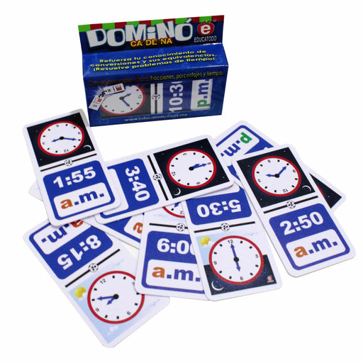 Dominó AM. PM. - Educatodo material didáctico y juegos educativos - Educatodo