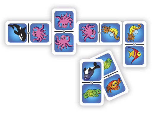 Dominó Animales del Mar - Educatodo material didáctico y juegos educativos - Educatodo