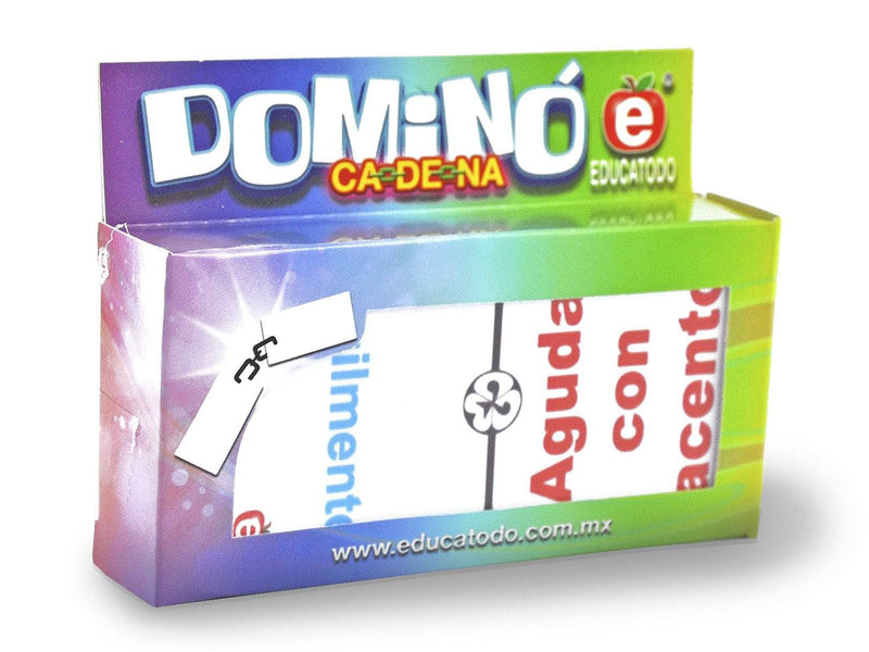 Dominó de Acentuación - Educatodo material didáctico y juegos educativos - Educatodo