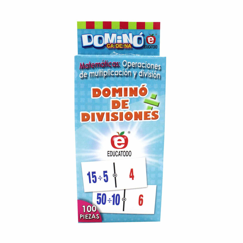Dominó de Divisiones - Educatodo material didáctico y juegos educativos - Educatodo