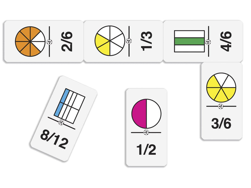 Dominó de Fracciones (Equivalencias) - Educatodo material didáctico y juegos educativos - Educatodo