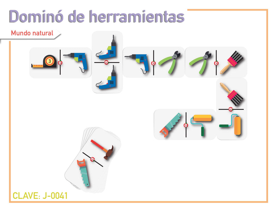 Dominó de Herramientas - Educatodo material didáctico y juegos educativos - Educatodo