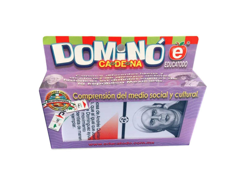 Dominó de La Independencia - Educatodo material didáctico y juegos educativos - Educatodo