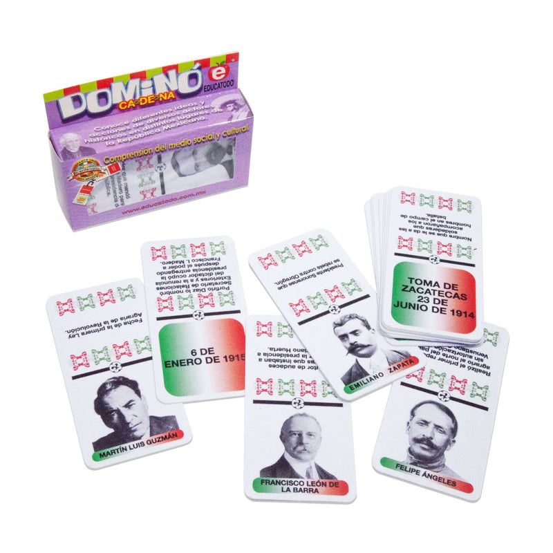 Dominó de La Revolución - Educatodo material didáctico y juegos educativos - Educatodo
