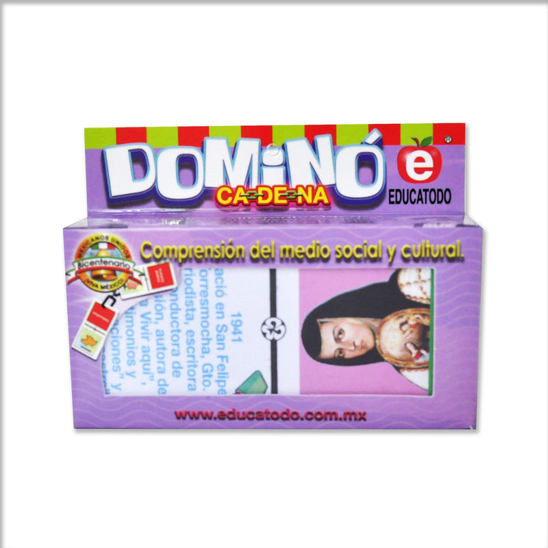 Dominó de Literatura Mexicana - Educatodo material didáctico y juegos educativos - Educatodo