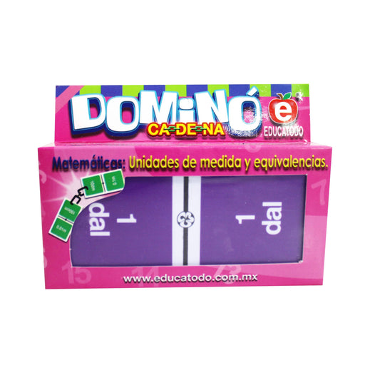 Dominó de Medidas de Capacidad - Educatodo material didáctico y juegos educativos - Educatodo