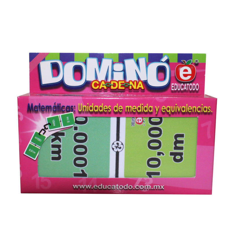 Dominó de Medidas de Longitud - Educatodo material didáctico y juegos educativos - Educatodo