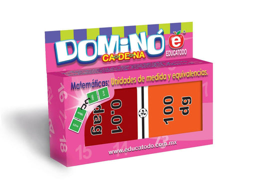 Dominó de Medidas de Peso - Educatodo material didáctico y juegos educativos - Educatodo