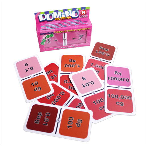 Dominó de Medidas de Peso - Educatodo material didáctico y juegos educativos - Educatodo