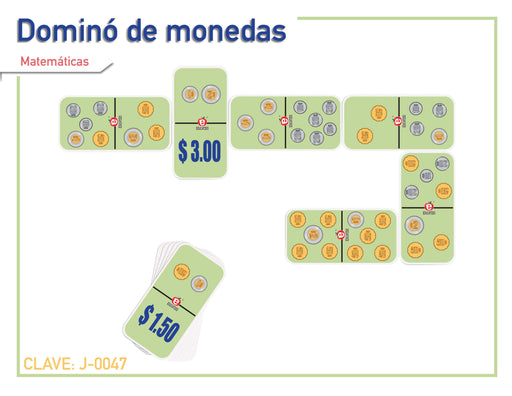 Dominó de Monedas - Educatodo material didáctico y juegos educativos - Educatodo
