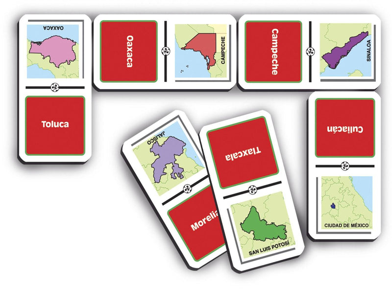 Dominó Estados y Capitales de México - Educatodo material didáctico y juegos educativos - Educatodo