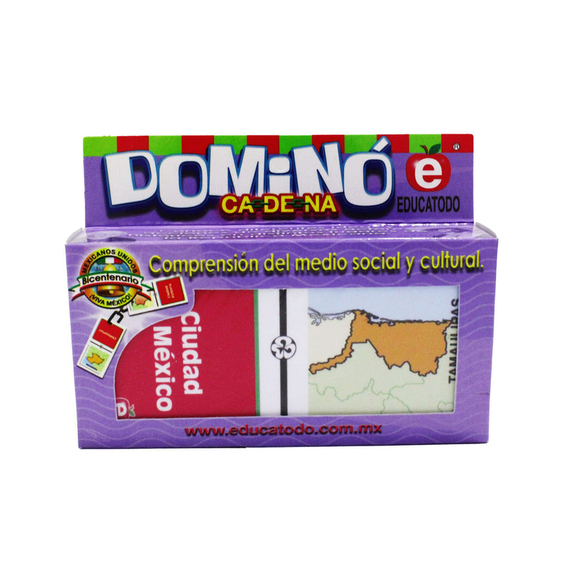 Dominó Estados y Capitales de México - Educatodo material didáctico y juegos educativos - Educatodo