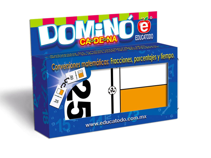 Dominó Fraccidecimal - Educatodo material didáctico y juegos educativos - Educatodo