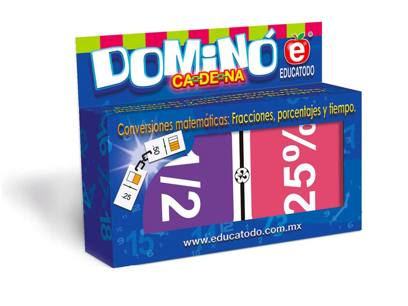 Dominó Fracciento - Educatodo material didáctico y juegos educativos - Educatodo